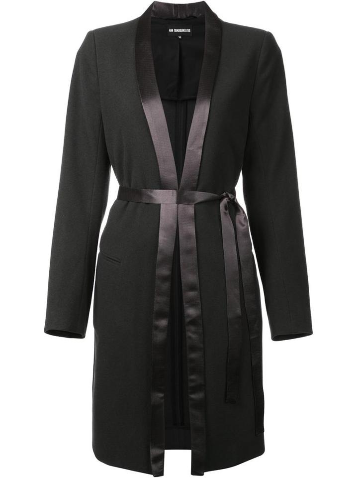 Ann Demeulemeester 'sheridan' Coat, Women's, Size: 38, Black, Rayon/nylon/wool