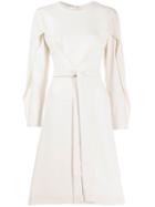 Stella Mccartney Long-sleeved Flared Dress - White