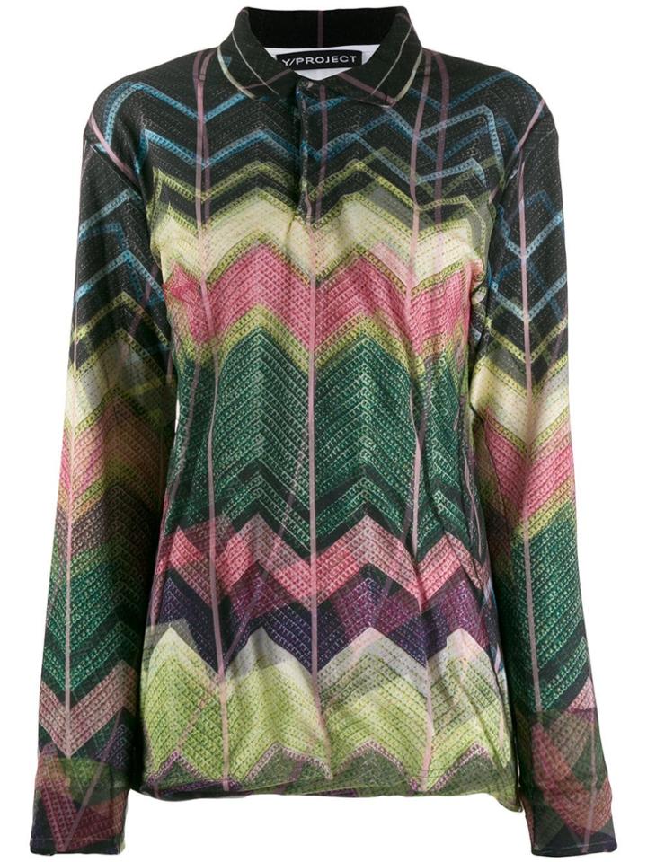 Y/project Colour-block Blouse - Black