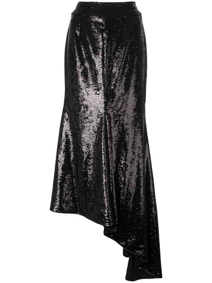 Alexandre Vauthier Asymmetric Sequin Skirt - Black