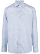 Eton Slim Fit Geometric Print Shirt - Blue