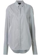 Josh Goot - Striped Shirt - Women - Cotton - Xs, Black, Cotton