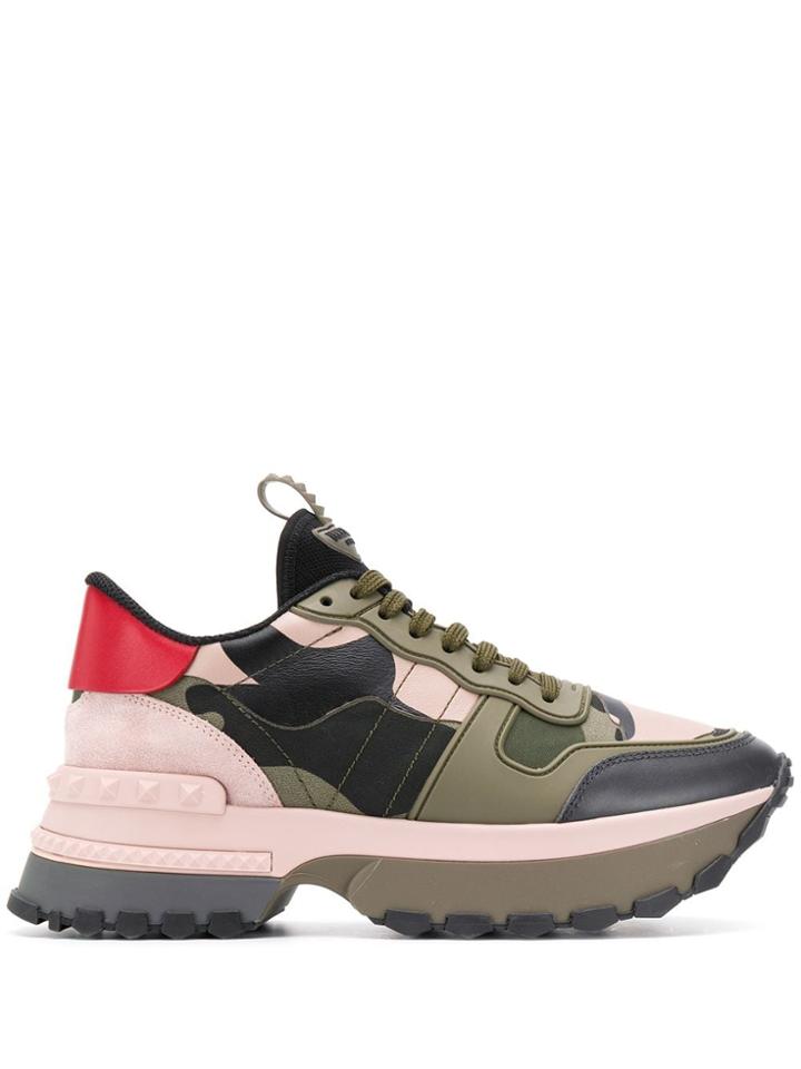 Valentino Valentino Sw0s0s70bwz 09x Army Green/poudre Furs &