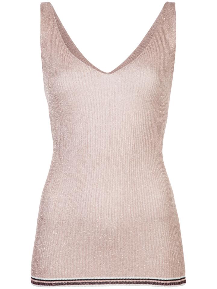 Forte Forte Ribbed Tank Top - Metallic
