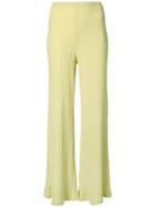 Simon Miller Ribbed Flared Trousers - Yellow & Orange