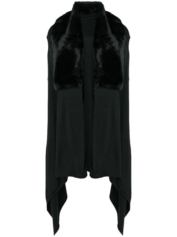 Steffen Schraut Asymmetric Poncho - Black