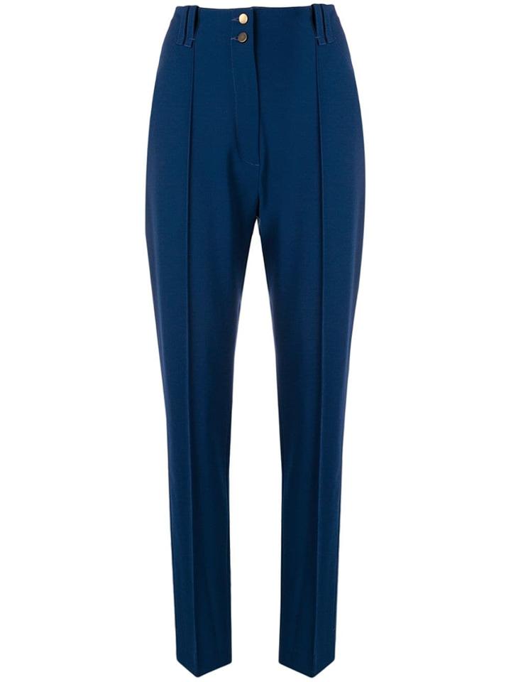 Plein Sud High Waisted Trousers - Blue