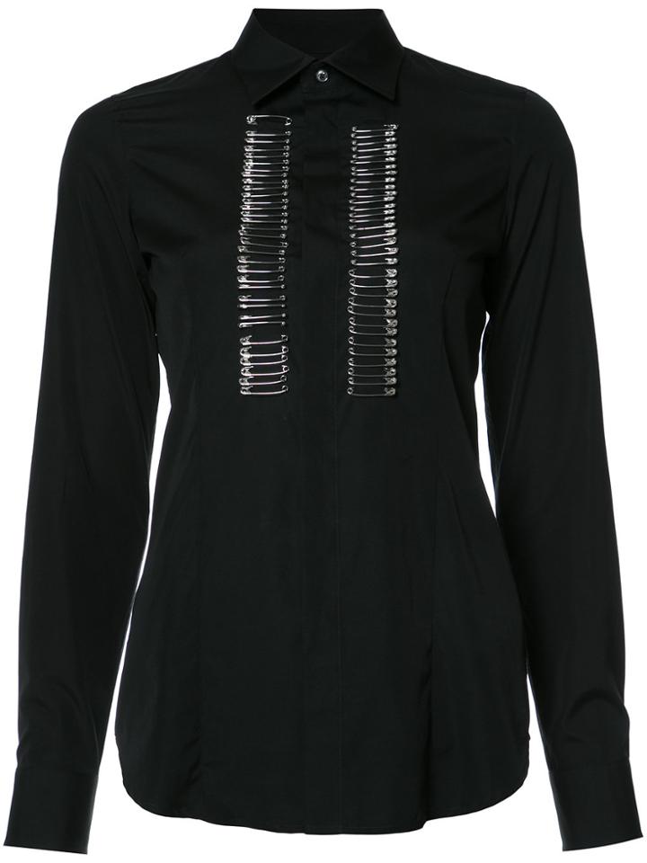 Dsquared2 Safety Pin Embellished Shirt - Black
