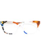 Fendi - 'jungle' Glasses - Women - Acetate - One Size, White, Acetate