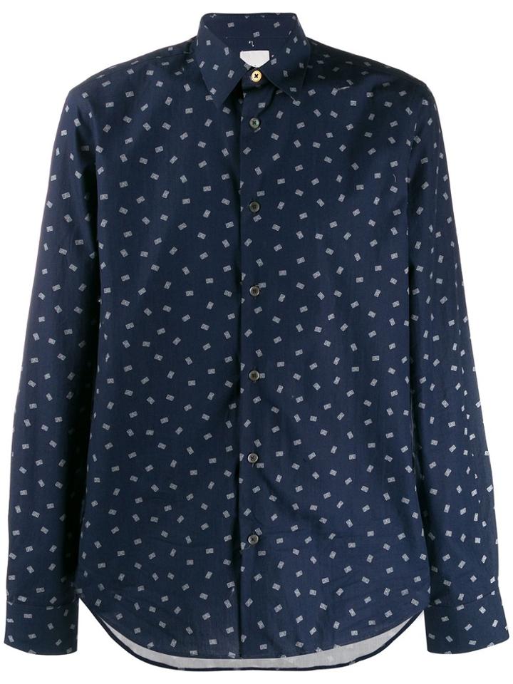 Paul Smith Mini Print Shirt - Blue