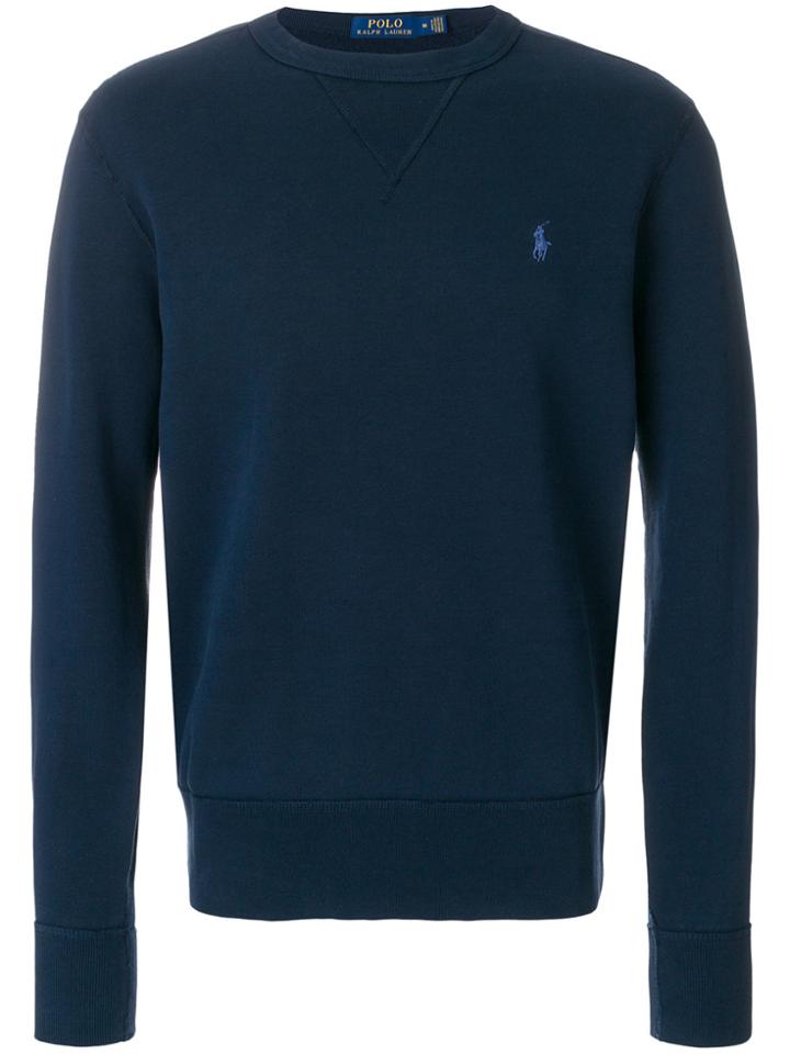 Polo Ralph Lauren Logo Embroidery Sweatshirt - Blue