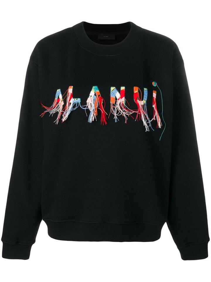 Alanui Embroidered Sweatshirt - Black