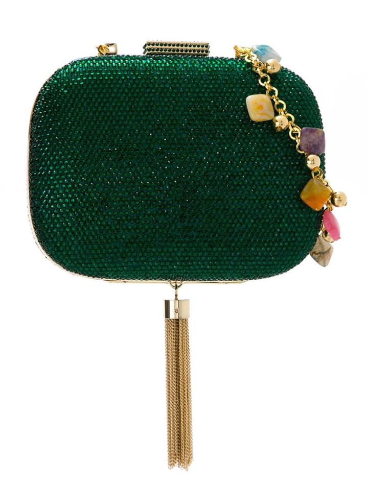 Serpui Embellished Manuela Clutch - Green