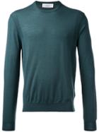 Cerruti 1881 Crew Neck Top, Men's, Size: Large, Green, Wool