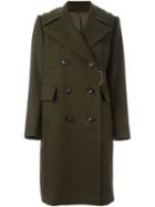 Sacai Military Coat, Women's, Size: 3, Green, Cotton/cupro/wool