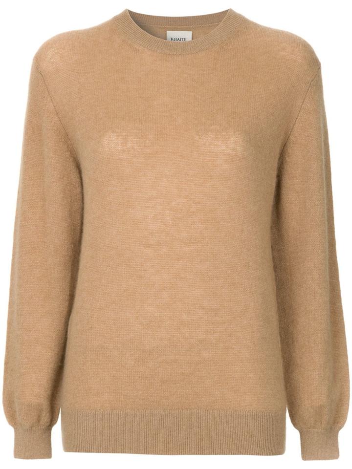 Khaite Viola Cashmere Sweater - Brown