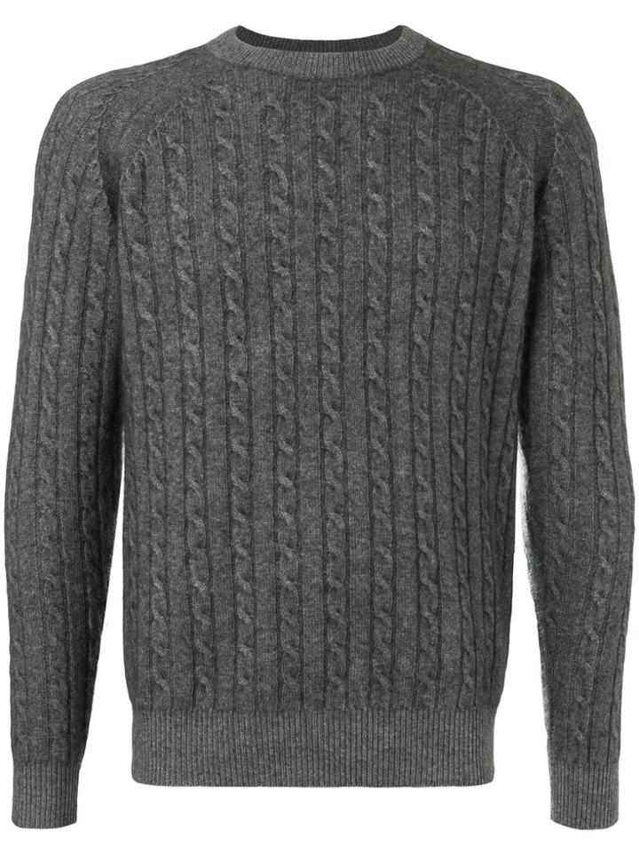 Estnation Cable Knit Jumper - Grey
