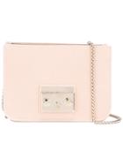 Furla Plain Shoulder Bag, Women's, Pink/purple, Leather