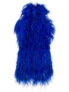 Attico Feather Mini Dress - Blue