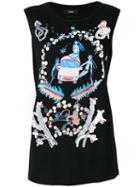 Diesel - Embroidered Top - Women - Cotton - S, Black, Cotton