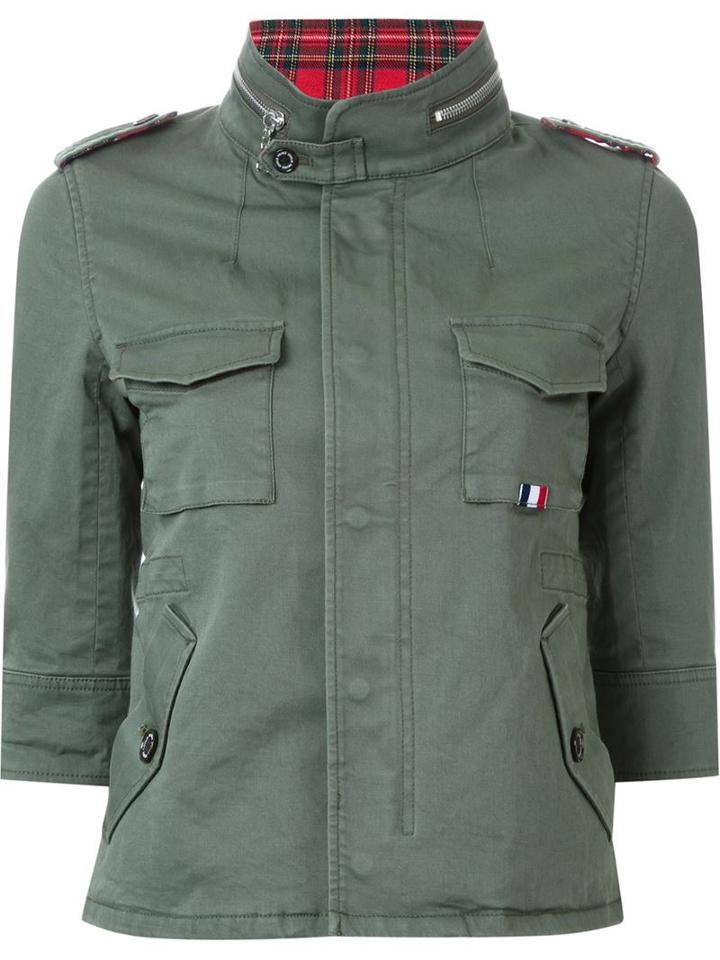 Guild Prime Military Jacket, Women's, Size: 34, Green, Polyester/cotton/polyurethane