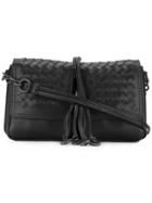 Bottega Veneta Double Compartment Shoulder Bag - Black