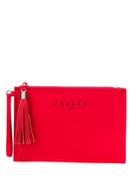 Gaelle Bonheur Tassel Zip Clutch Bag - Red