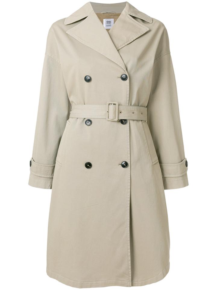 Closed Double Breasted Trench - Nude & Neutrals