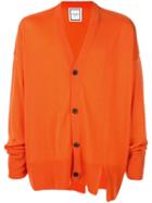 Wooyoungmi Fine Knit Oversized Cardigan - Orange