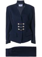 Thierry Mugler Vintage Jacket And Skirt Suit - Blue