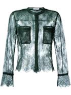 Equipment Lace Shirt, Women's, Size: Xs, Green, Nylon