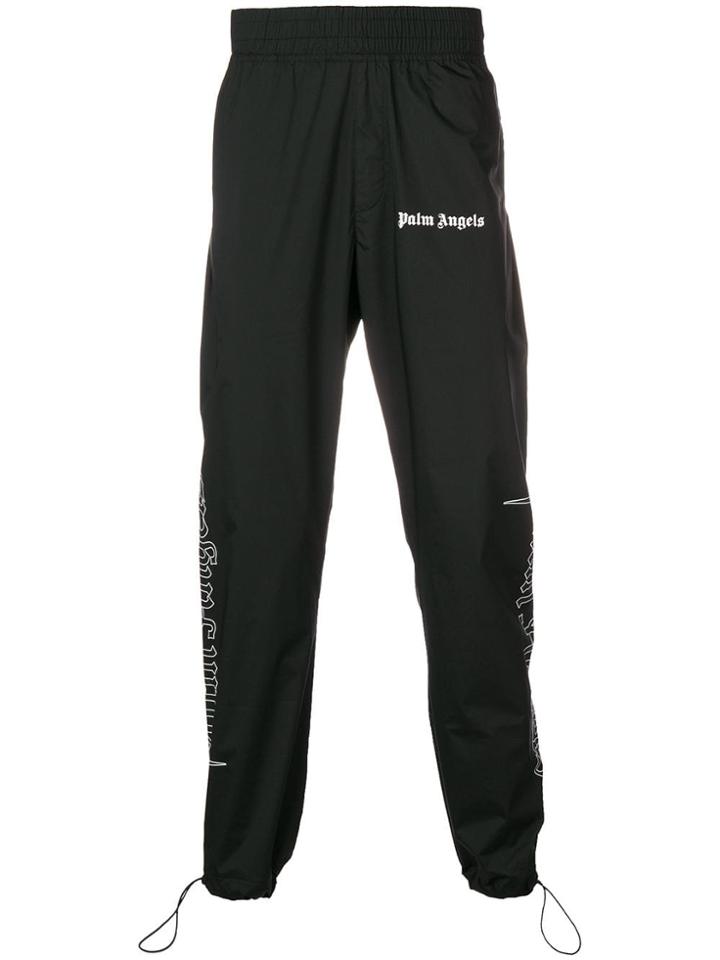 Palm Angels Side Logo Track Pants - Black