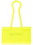 Off-white Binder Clip - Yellow