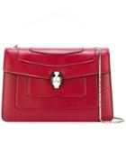 Bulgari Flap Closure Shoulder Bag, Women's, Red