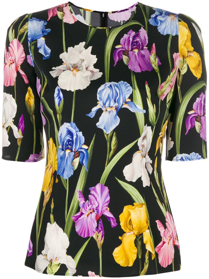 Dolce & Gabbana Printed Basic Blouse - Black