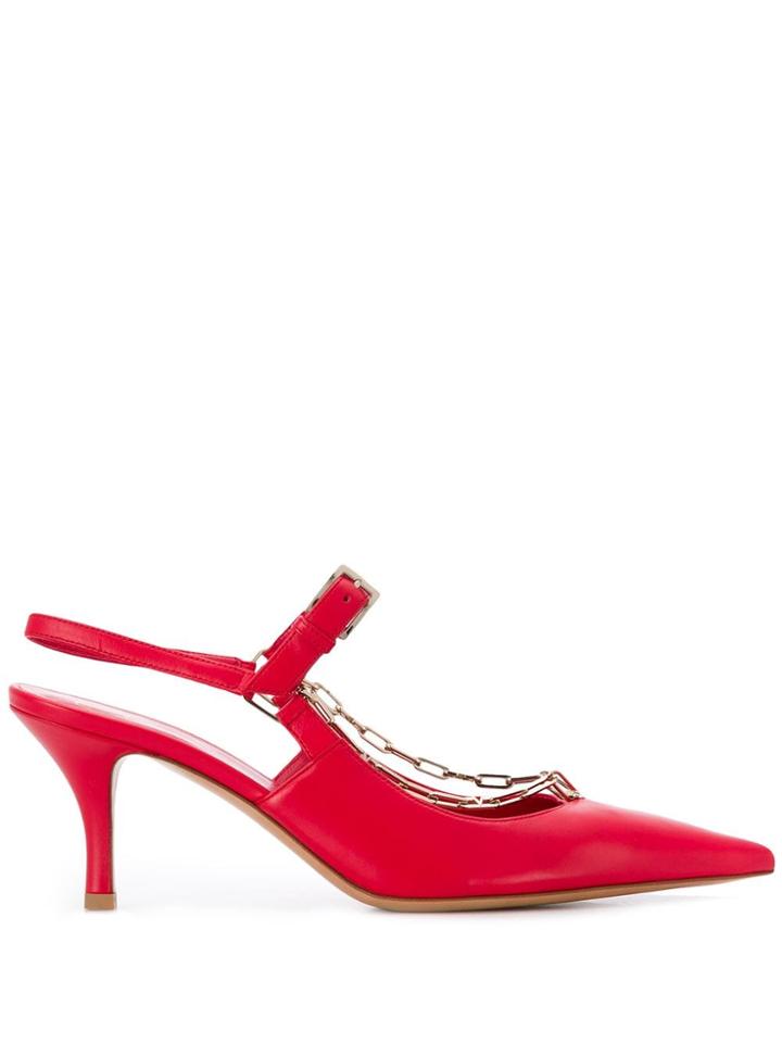 Valentino Valentino Garavani Chain Pumps - Red
