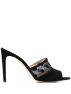 Chloe Gosselin Liz Flocked Mules - Black