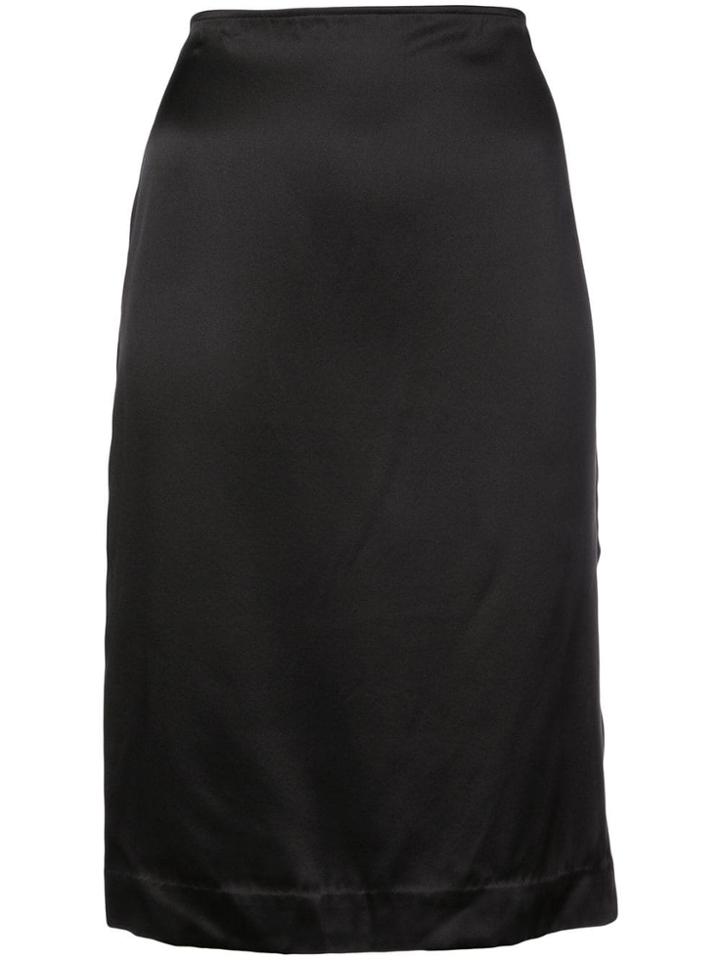 6397 Slide Slit Skirt - Black