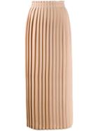 Mm6 Maison Margiela Long Pleated Skirt - Neutrals