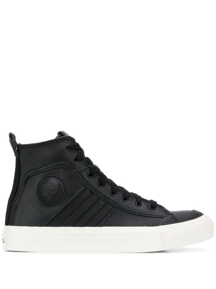 Diesel 3d Mohawk Logo Sneakers - Black