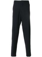 Maison Flaneur Tapered Tailored Trousers - Blue