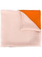 Salvatore Ferragamo Sheer Colour Drained Scarf, Women's, Nude/neutrals, Silk