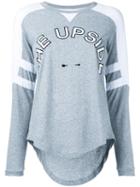 The Upside - Logo Print Sweatshirt - Women - Cotton - S, Grey, Cotton