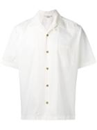 Stella Mccartney Plain Short-sleeved Shirt, Men's, Size: 40, White, Cotton
