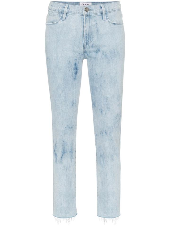Frame High-waisted Cropped Jeans - Blue