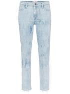 Frame High-waisted Cropped Jeans - Blue