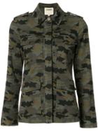 L'agence - Camouflage Jacket - Women - Cotton/spandex/elastane - S, Green, Cotton/spandex/elastane