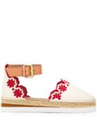 See By Chloé Broderie Anglaise Espadrilles - White