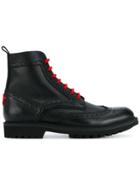 Givenchy Brogue Detail Ankle Boots - Black