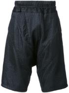 Julius 'pam' Drop-crotch Shorts - Black